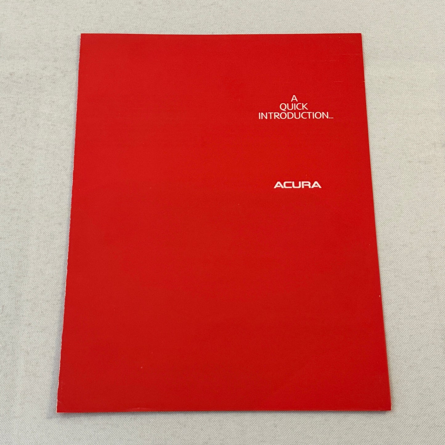 Acura Integra Sports Car Sales Brochure Catalog Canadian Advertising