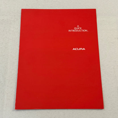 Acura Integra Sports Car Sales Brochure Catalog Canadian Advertising