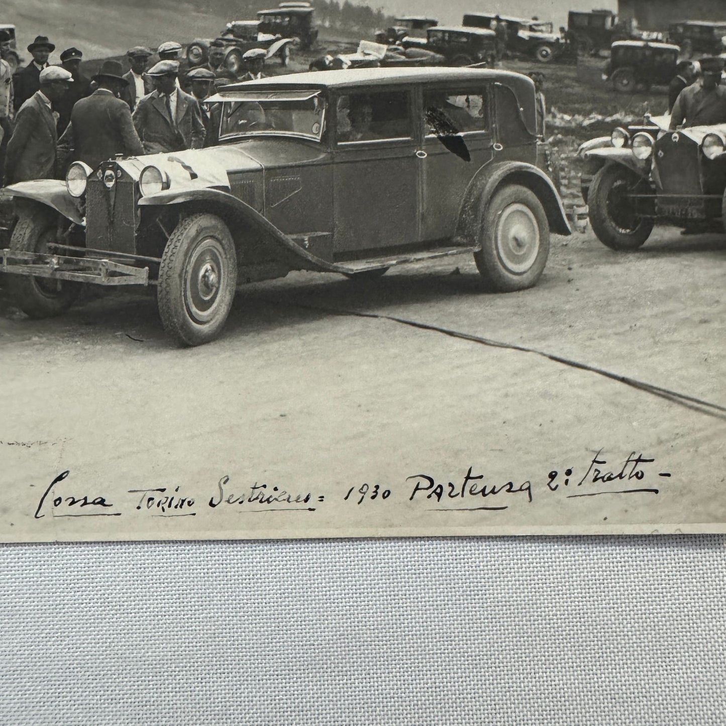 Vintage Car Automobile Photo Photograph Print Italian Italy