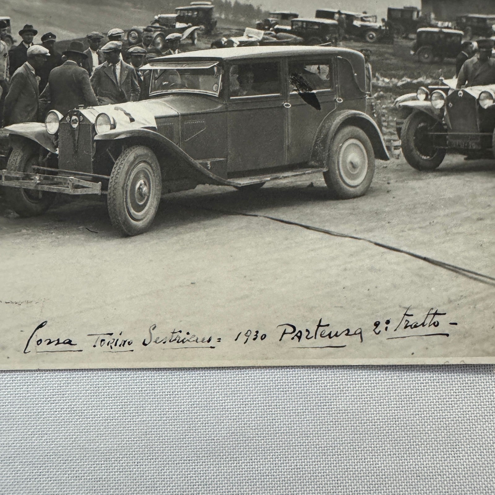 Vintage Car Automobile Photo Photograph Print Italian Italy