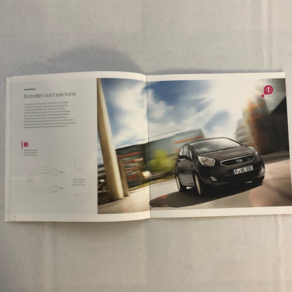 2012 Kia Venga Car Sales Brochure Catalog with Price List GERMAN Market