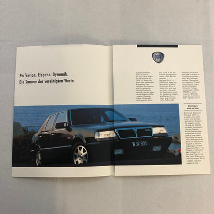 1989 Lancia Thema Car Sales Brochure Catalog German