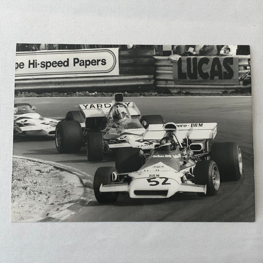 Vintage Racing Photo Photograph Peter Gethin BRM McLaren Denny Hulme 1972
