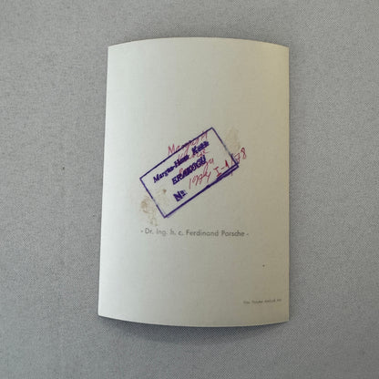 Dr Ferdinand Porsche Factory Press Photo Photograph Print
