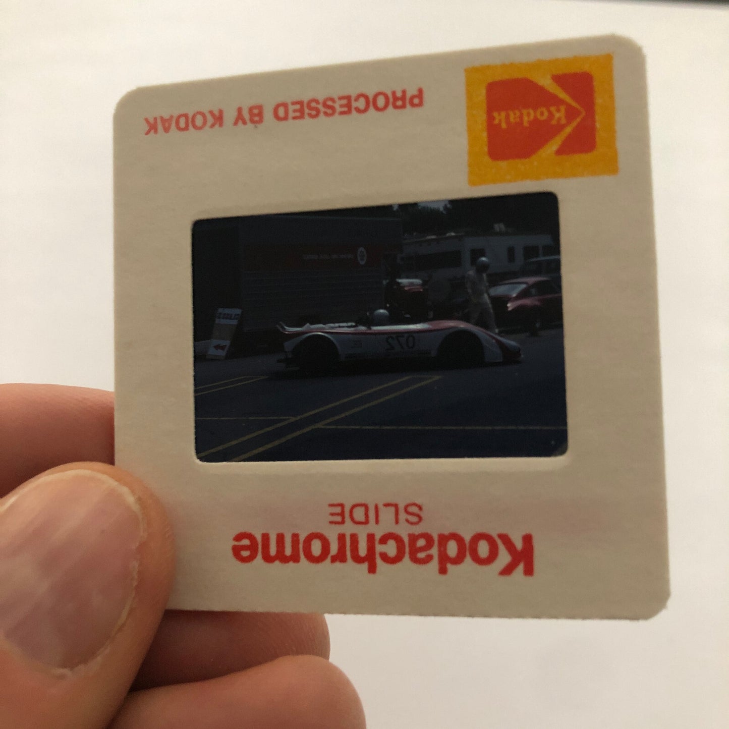 Porsche Car Show 35mm Photo Slide Vintage 1981 Racing Car