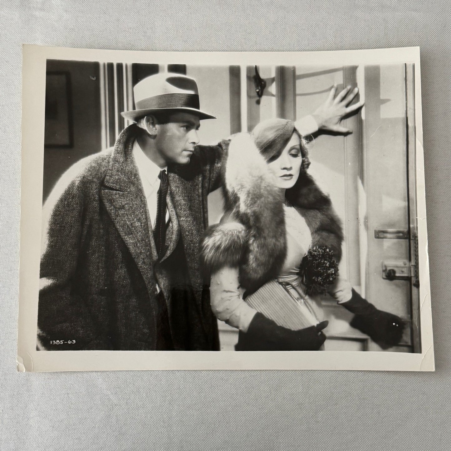 Vintage Movie Still Press Photo Photograph Marlene Dietrich Unidentified Actor