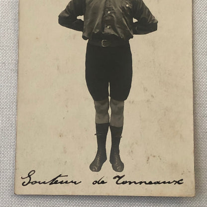 Circus Performer Real Photo Postcard Post Card RPPC Vintage French
