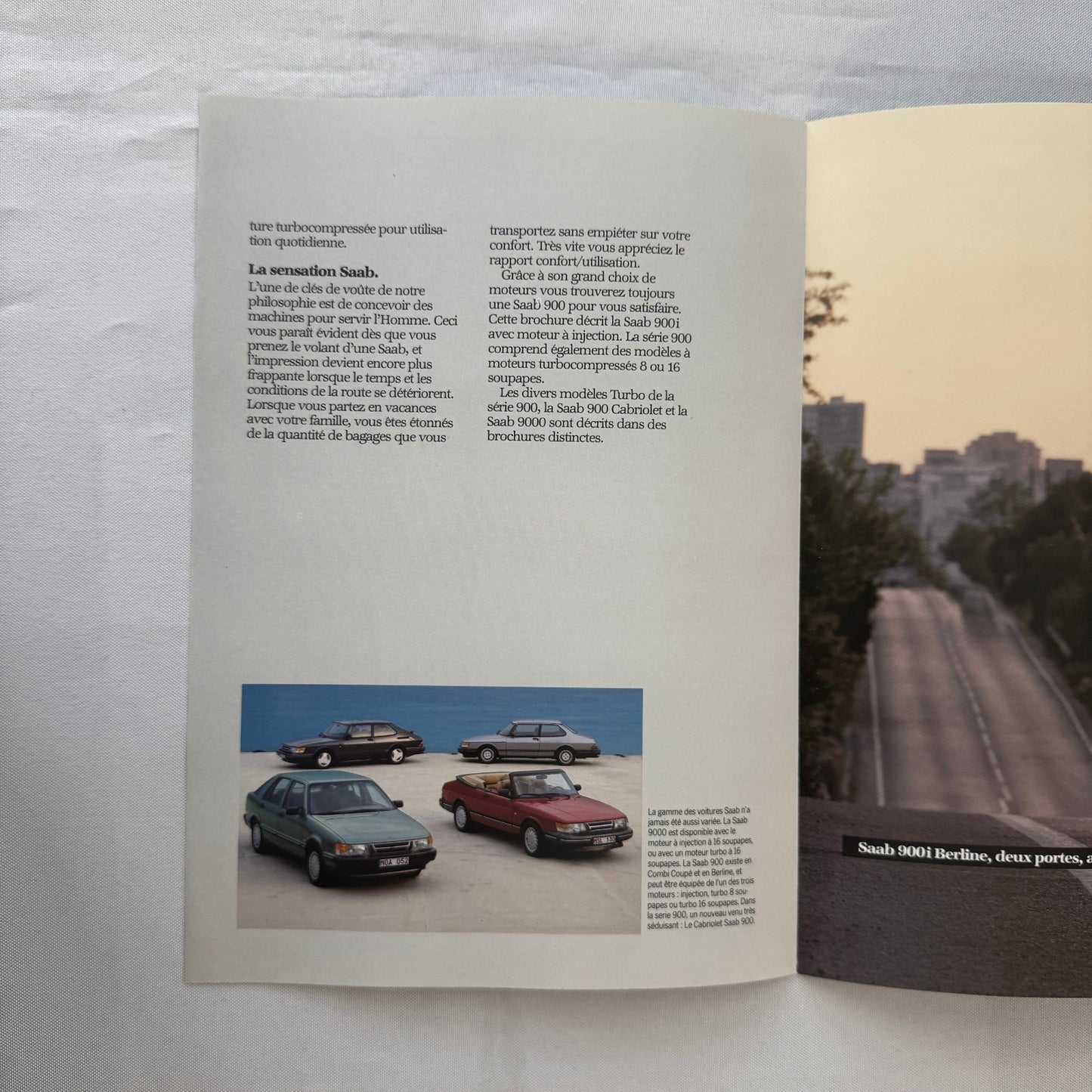 1987 Saab 900i Car Sales Brochure Catalog Vintage Saab 900 FRENCH European