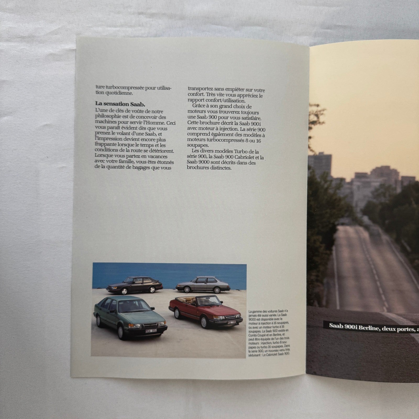 1987 Saab 900i Car Sales Brochure Catalog Vintage Saab 900 FRENCH European