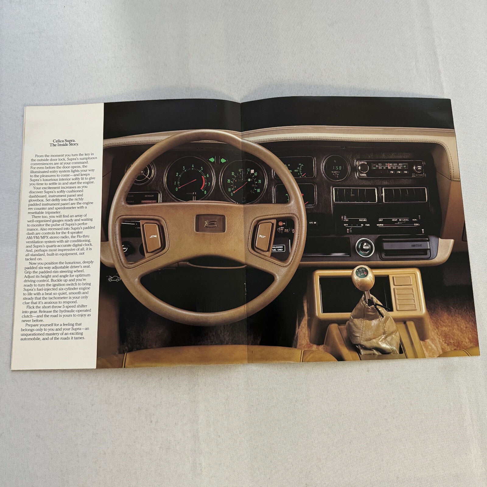 1980 Toyota Celica Supra Sales Brochure Catalog Advertising