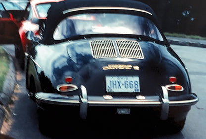 Porsche 356 Cabriolet Convertible Car Show 35mm Photo Slide Vintage 1981