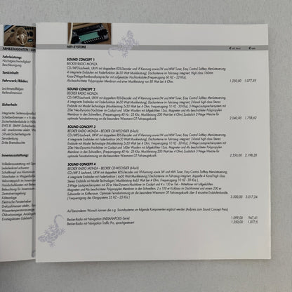 2005 Wiesmann GT Brochure Catalog Sports Car GERMAN Text