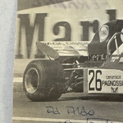 Andrea de Adamich Racing Driver Photo Photograph Surtees Signed Autograph