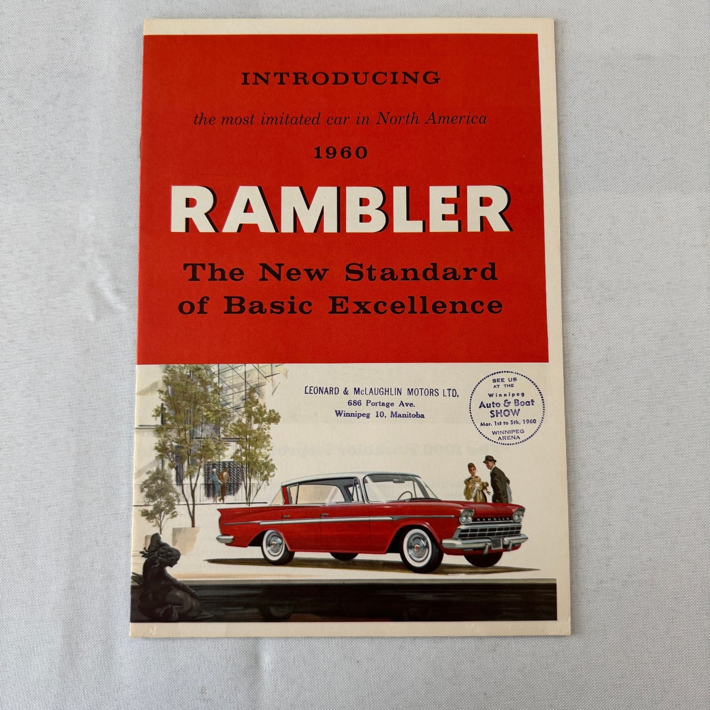 1960 Rambler Car Sales Brochure Catalog Rambler 6 Rebel Ambassador American