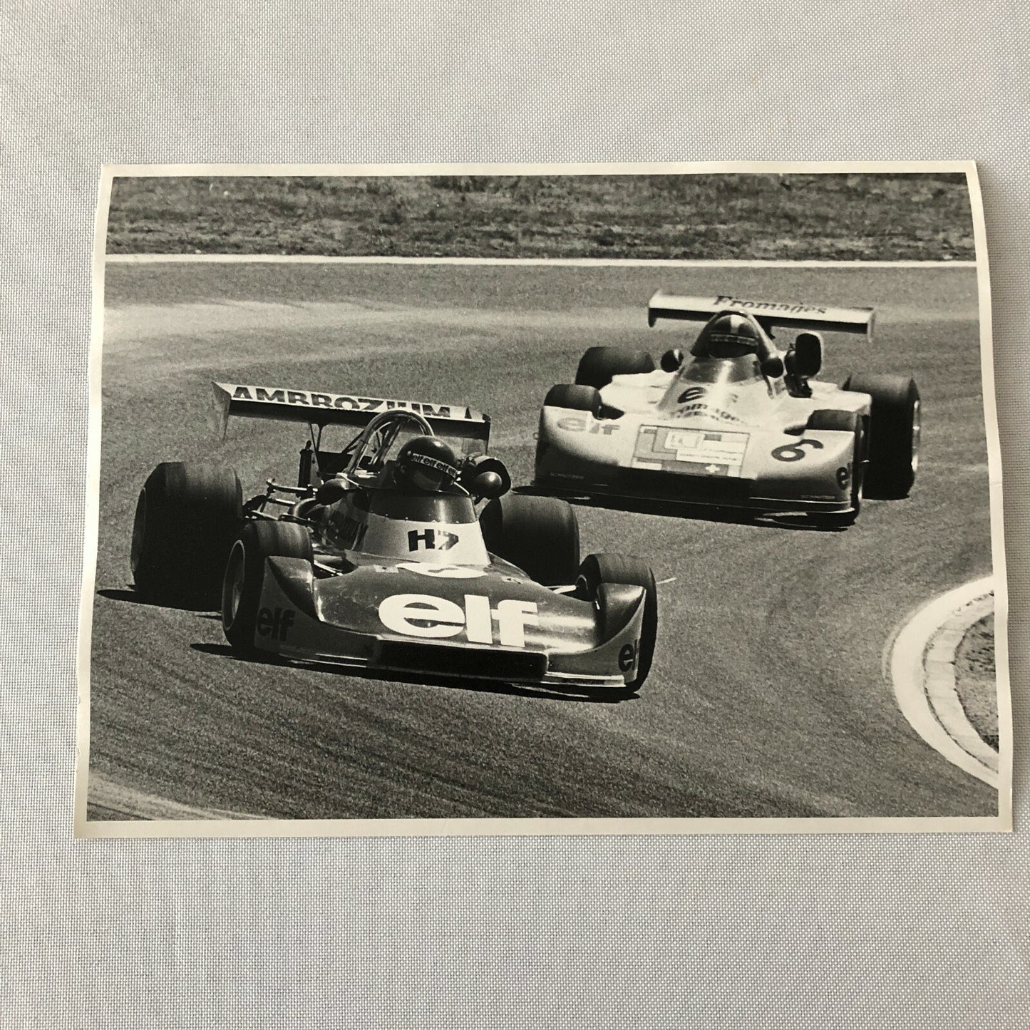 Vintage 1975 Formula 2 F2 Racing Photo Photograph Rouen Grand Prix Cars