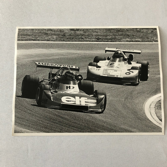 Vintage 1975 Formula 2 F2 Racing Photo Photograph Rouen Grand Prix Cars