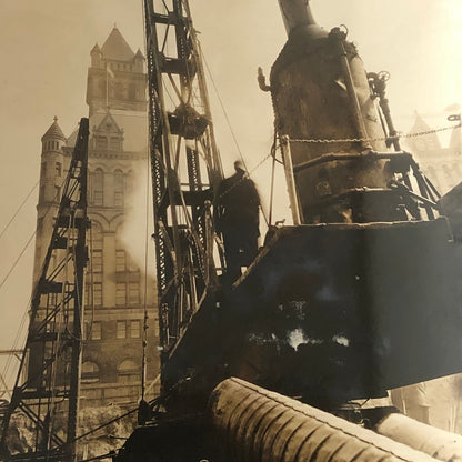 Press Photo Photograph Washington Archive Building Construction Machines 1932