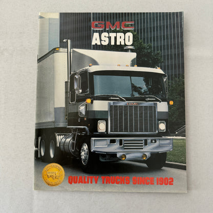 GMC Astro Truck Sales Brochure Catalog Advertising Vintage