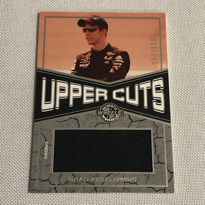 2010 Wheels Uppercuts Brad Keselowski Race Used Firesuit Relic Card /199 NASCAR