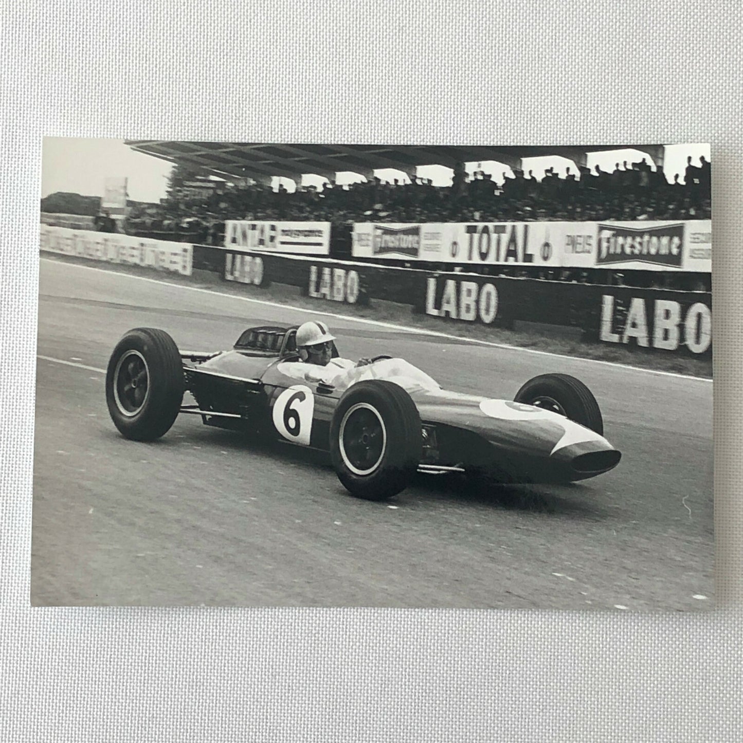 Vintage Jack Brabham Racing Car Driver Grand Prix Photo Photograph 