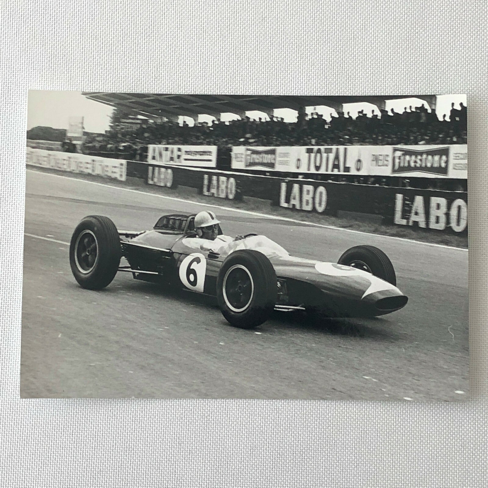 Vintage Jack Brabham Racing Car Driver Grand Prix Photo Photograph 