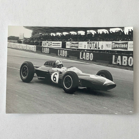 Vintage Jack Brabham Racing Car Driver Grand Prix Photo Photograph 
