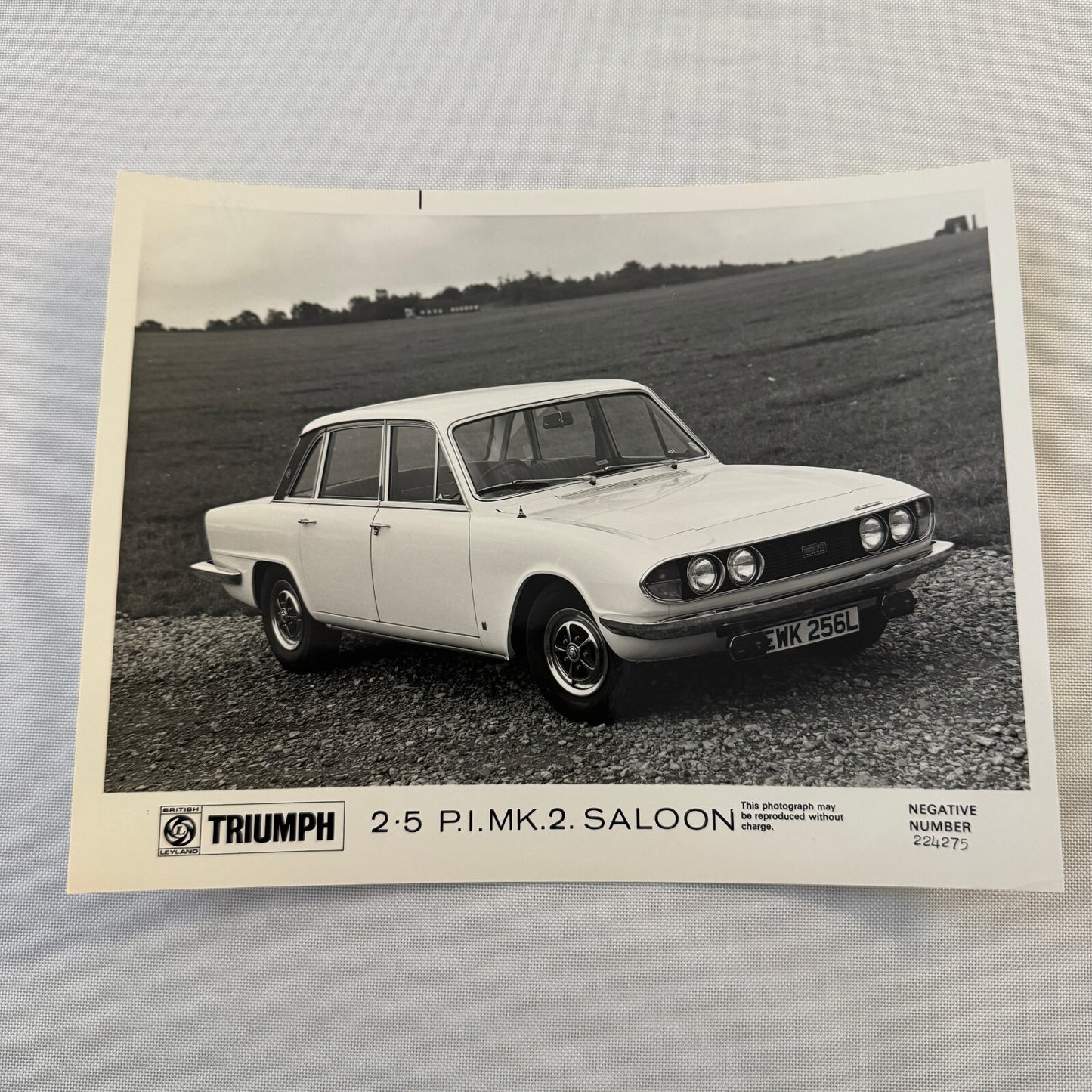 Triumph 2.5 PI MK 2 Saloon Sedan Car Factory Press Photo Photograph Print 1973