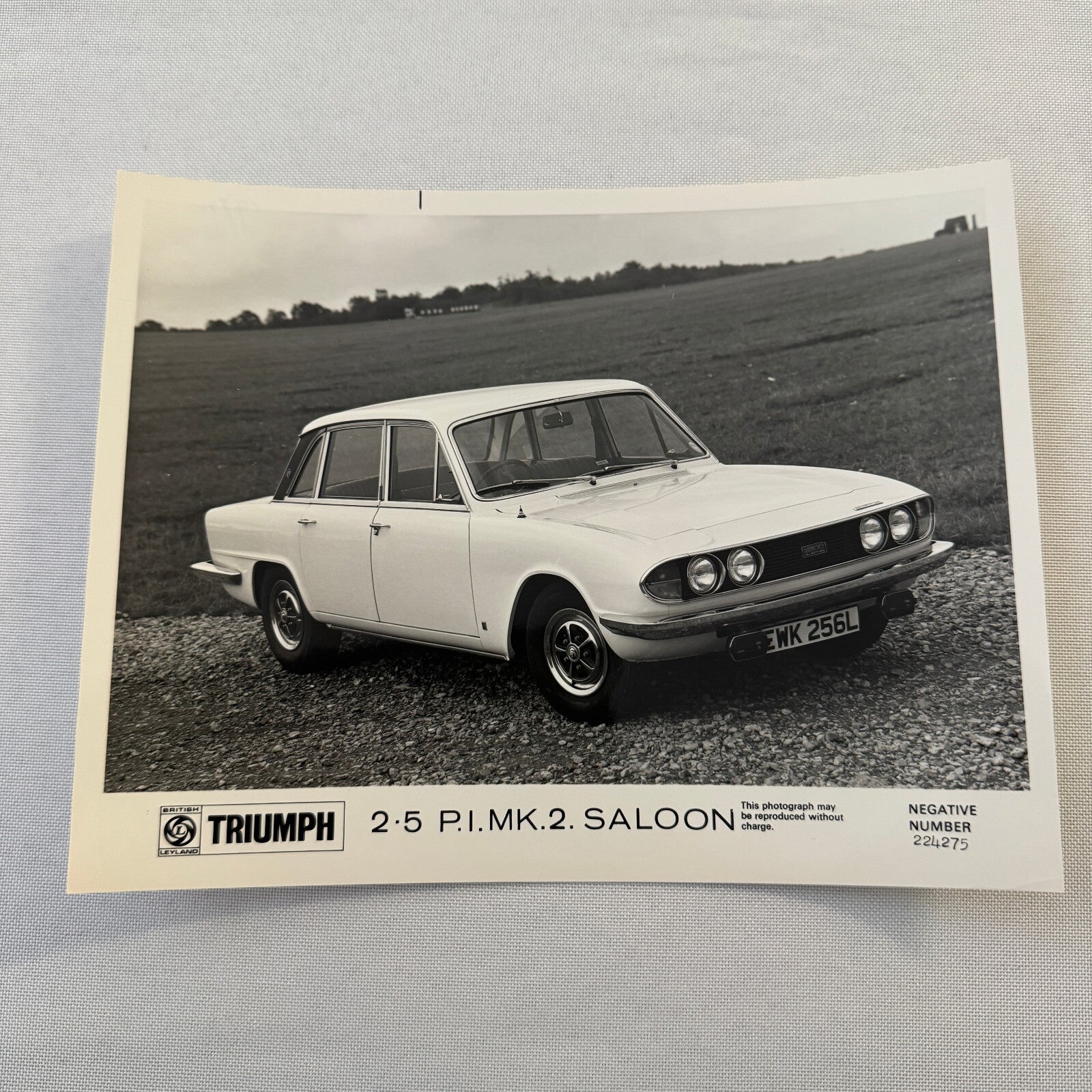 Triumph 2.5 PI MK 2 Saloon Sedan Car Factory Press Photo Photograph Print 1973