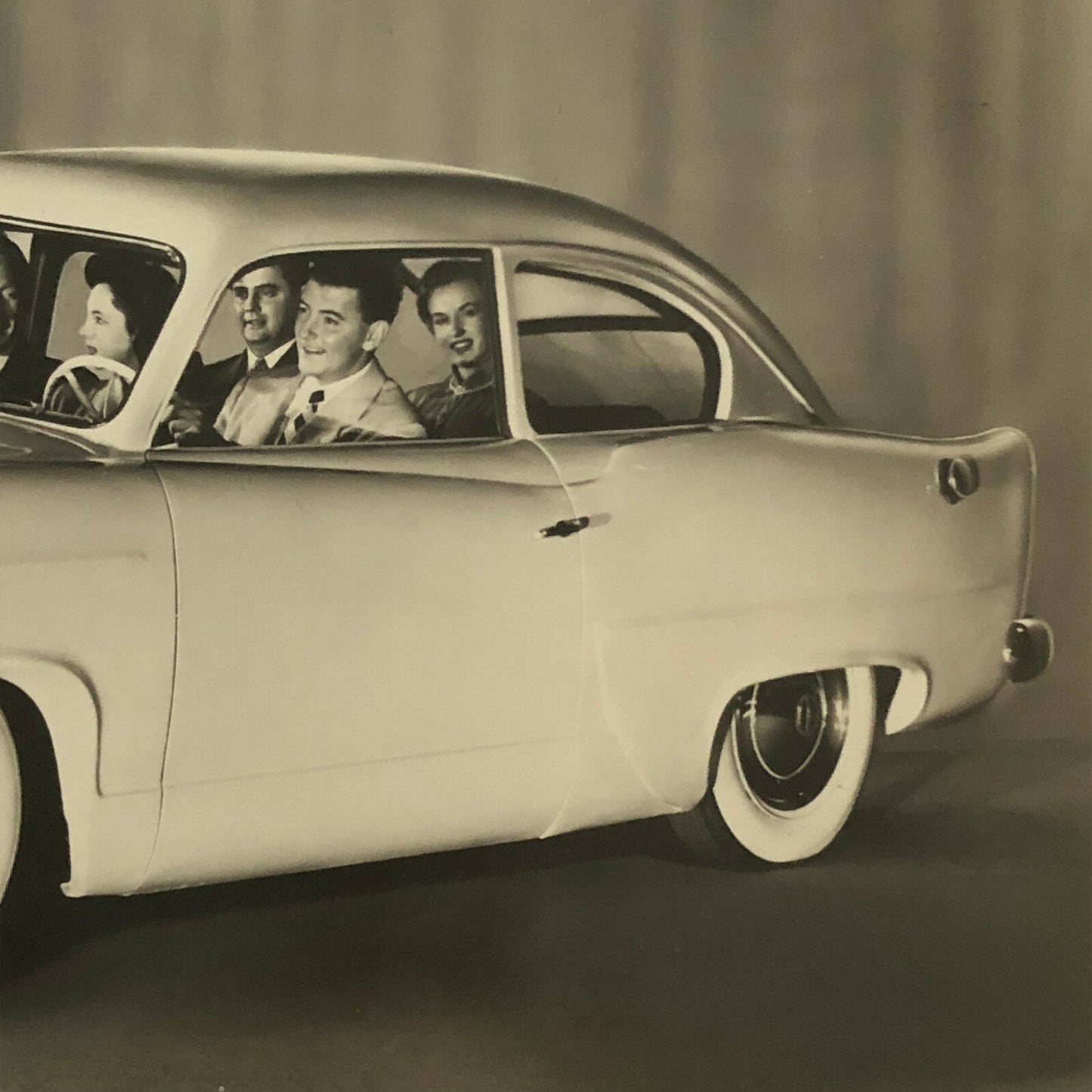 Vintage Kaiser Frazer Car Factory Press Photo Photograph Print 
