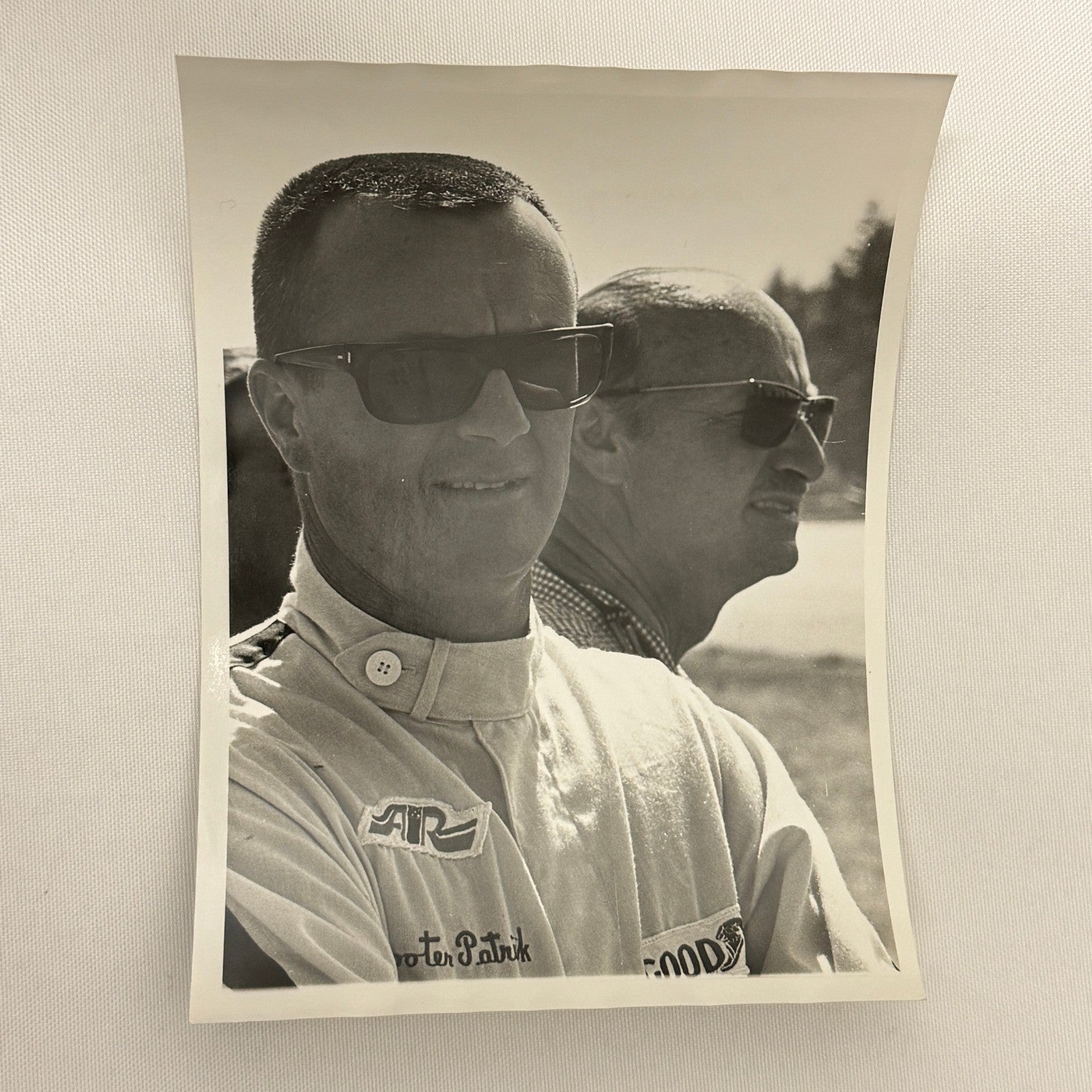 Vintage Racing Photo Photograph Scooter Patrick Car Dealer Otto Zipper Print