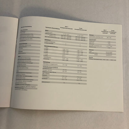 1997 1998 Honda NSX Car Sales Brochure Catalog GERMAN TEXT European Market