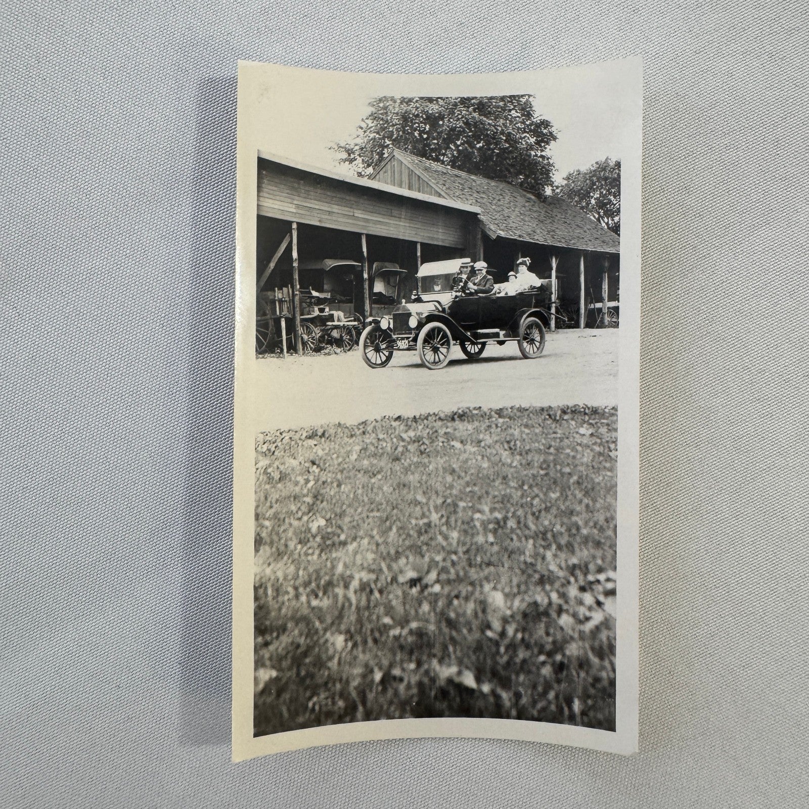 Vintage Car Automobile Photo Photograph Print Snapshot People