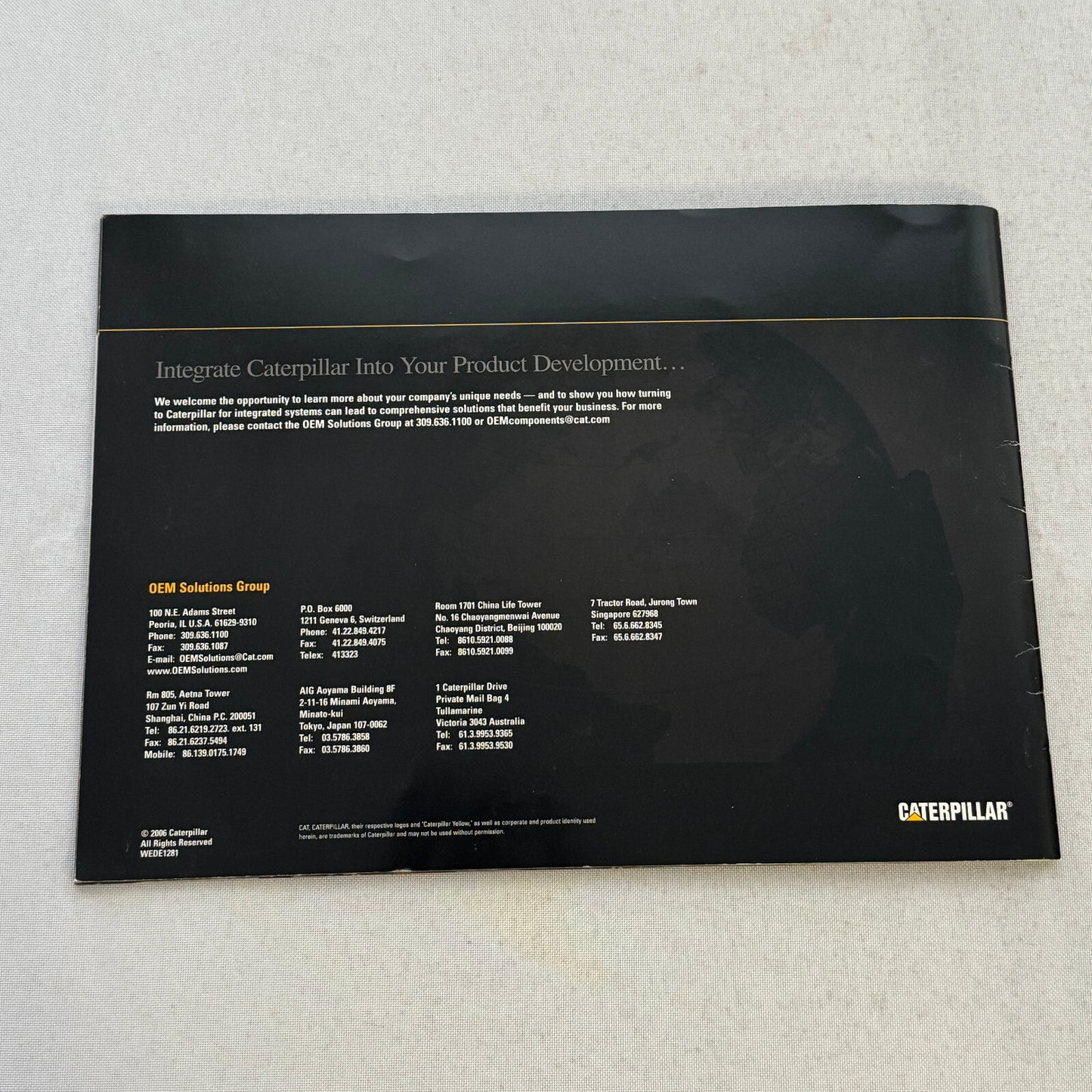 Caterpillar Integrated Systems Product Development Heavy Equipment Brochure