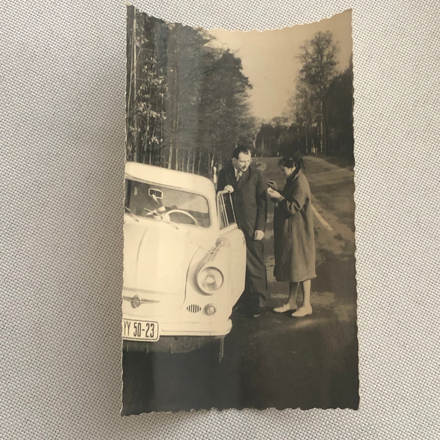Vintage Car Photo People Automobile Photograph Lot 2 Photographs AL22SM1