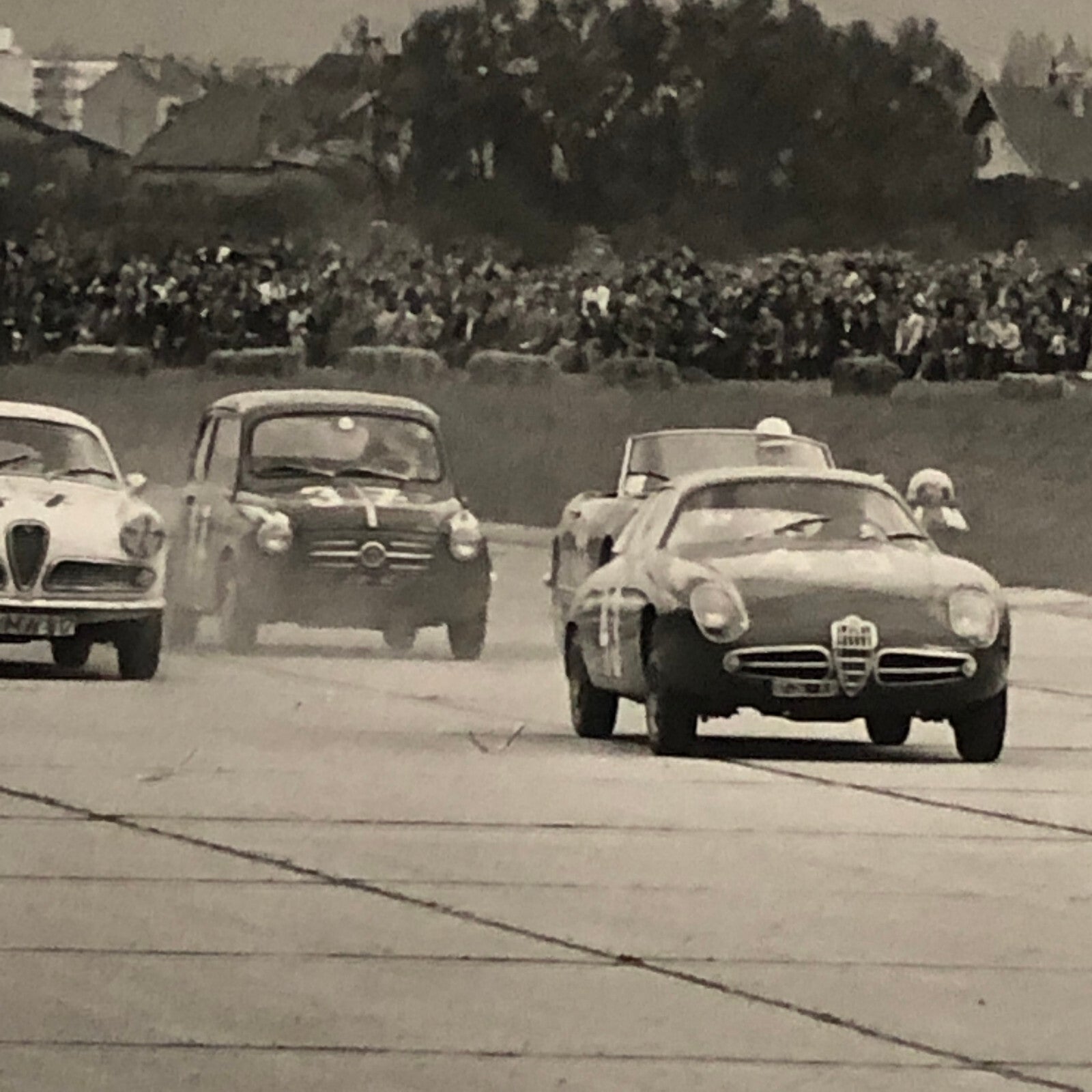 Vintage Racing Photo Photograph Alfa Romeo Fiat Abarth + Zurich M. Pichler 