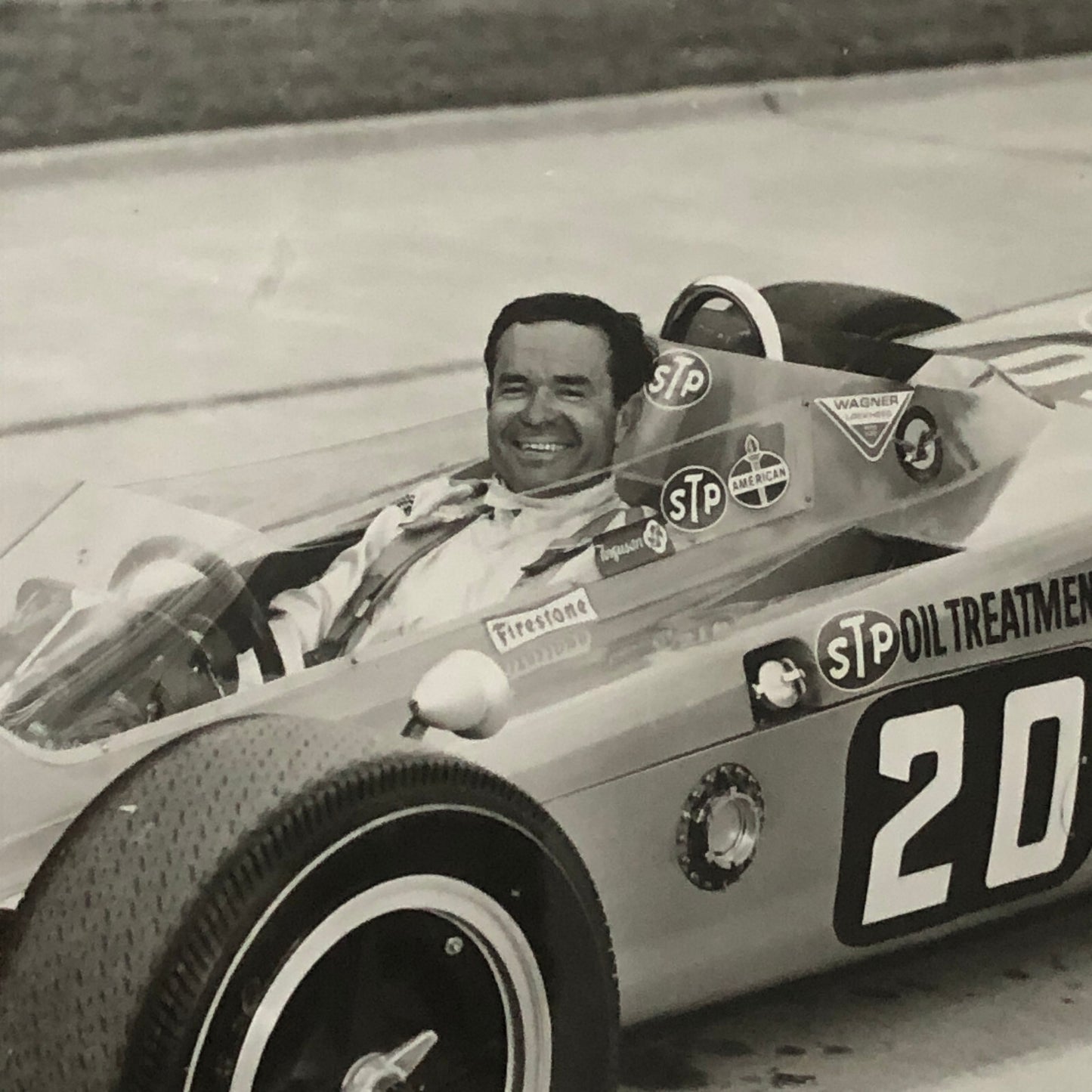 Vintage Indy Indianapolis 500 Racing Photo Photograph Art Pollard STP Lotus 1968