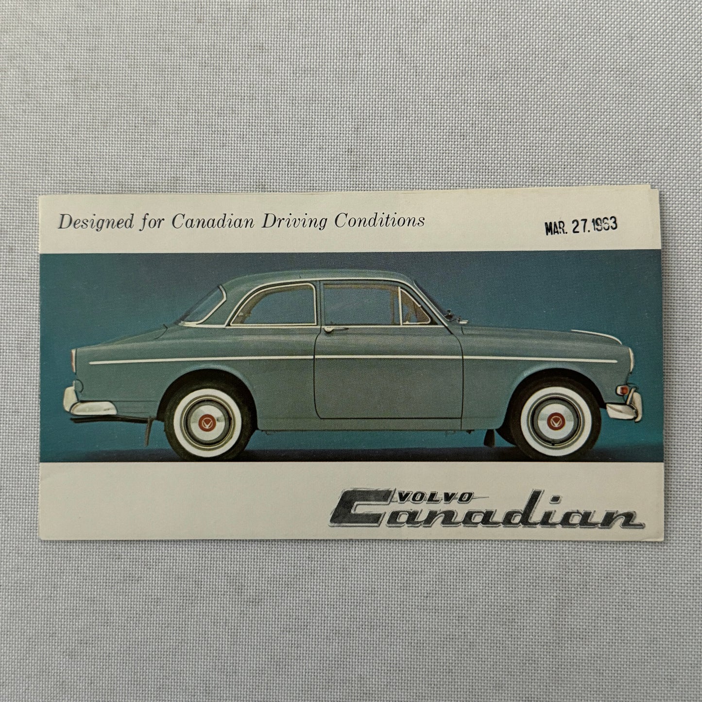 Volvo Canadian Series Car Sales Brochure Catalog Vintage Advertising