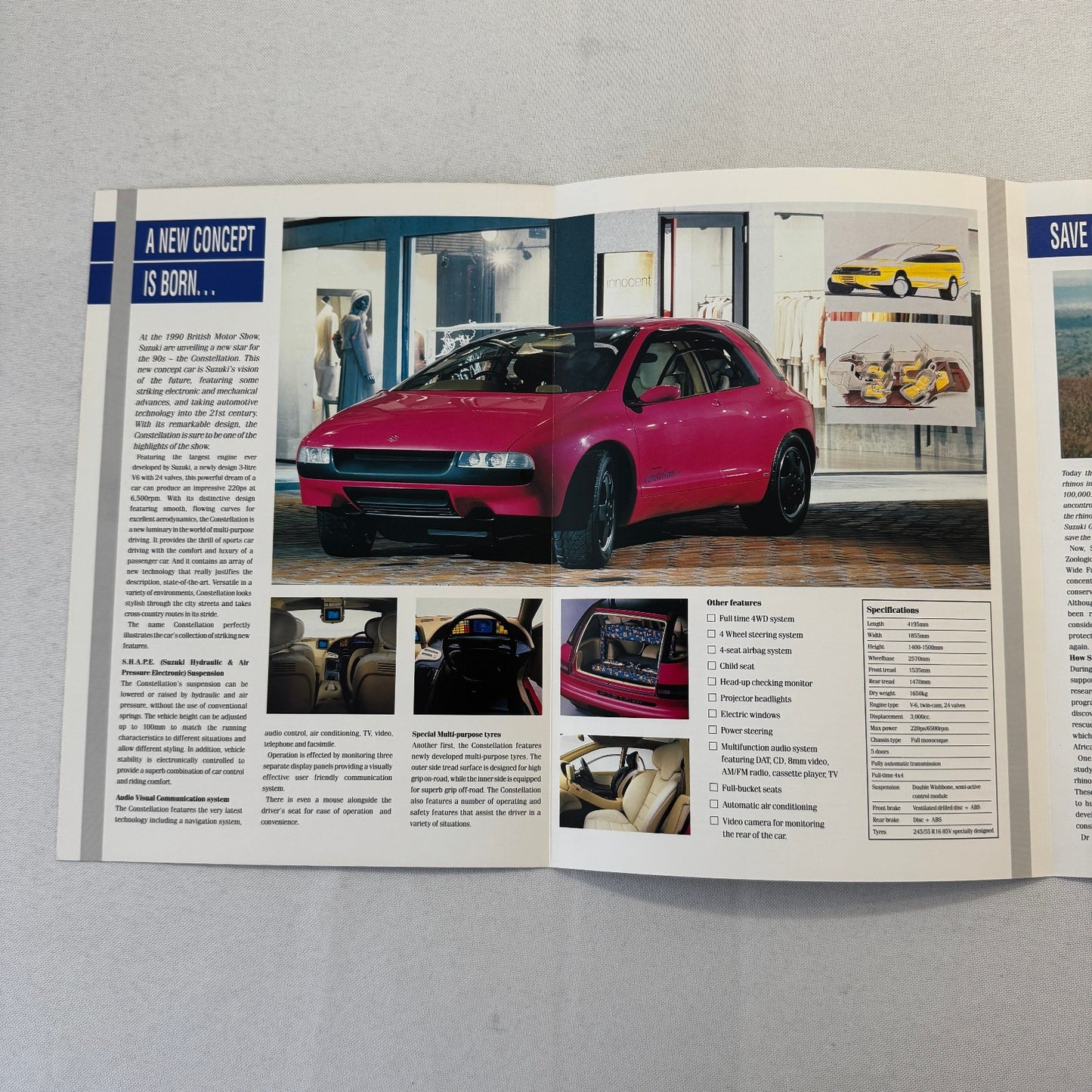 1990 Suzuki Update Brochure Suzuki Swift Sportster Vitara Constellation UK