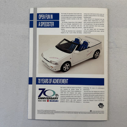 1990 Suzuki Update Brochure Suzuki Swift Sportster Vitara Constellation UK