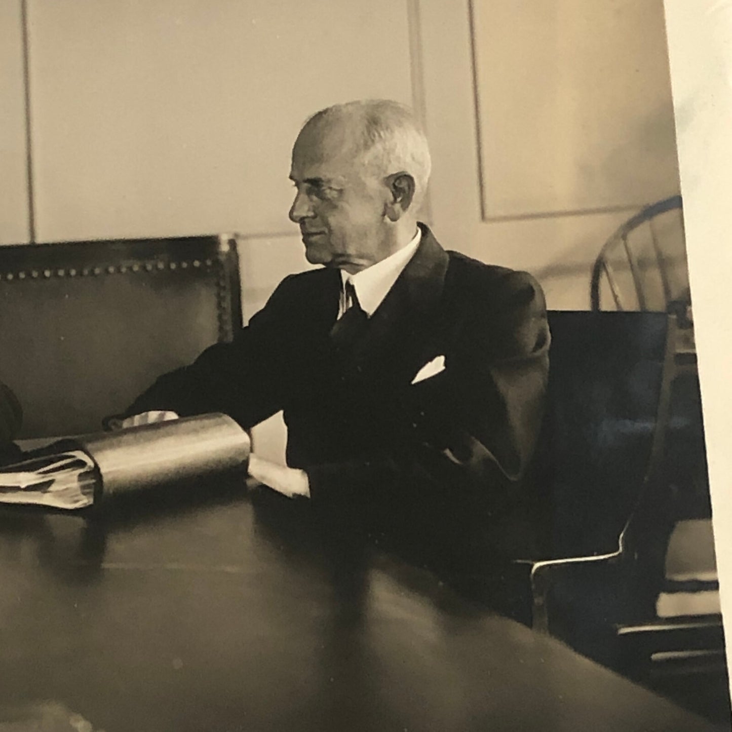 Press Photo Photograph Shipping Board Boardroom Meeting 1933 Underwood Photo