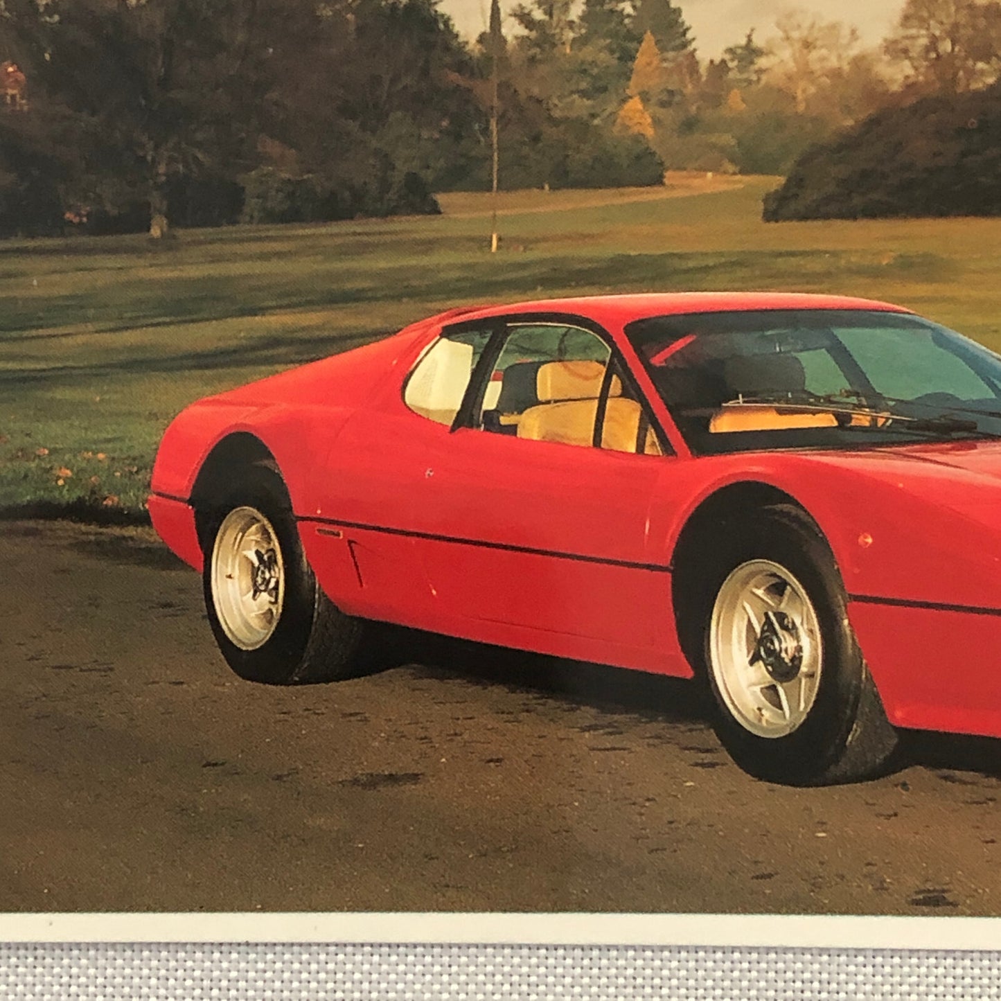 Ferrari 512 BB Boxer Car Postcard Post Card
