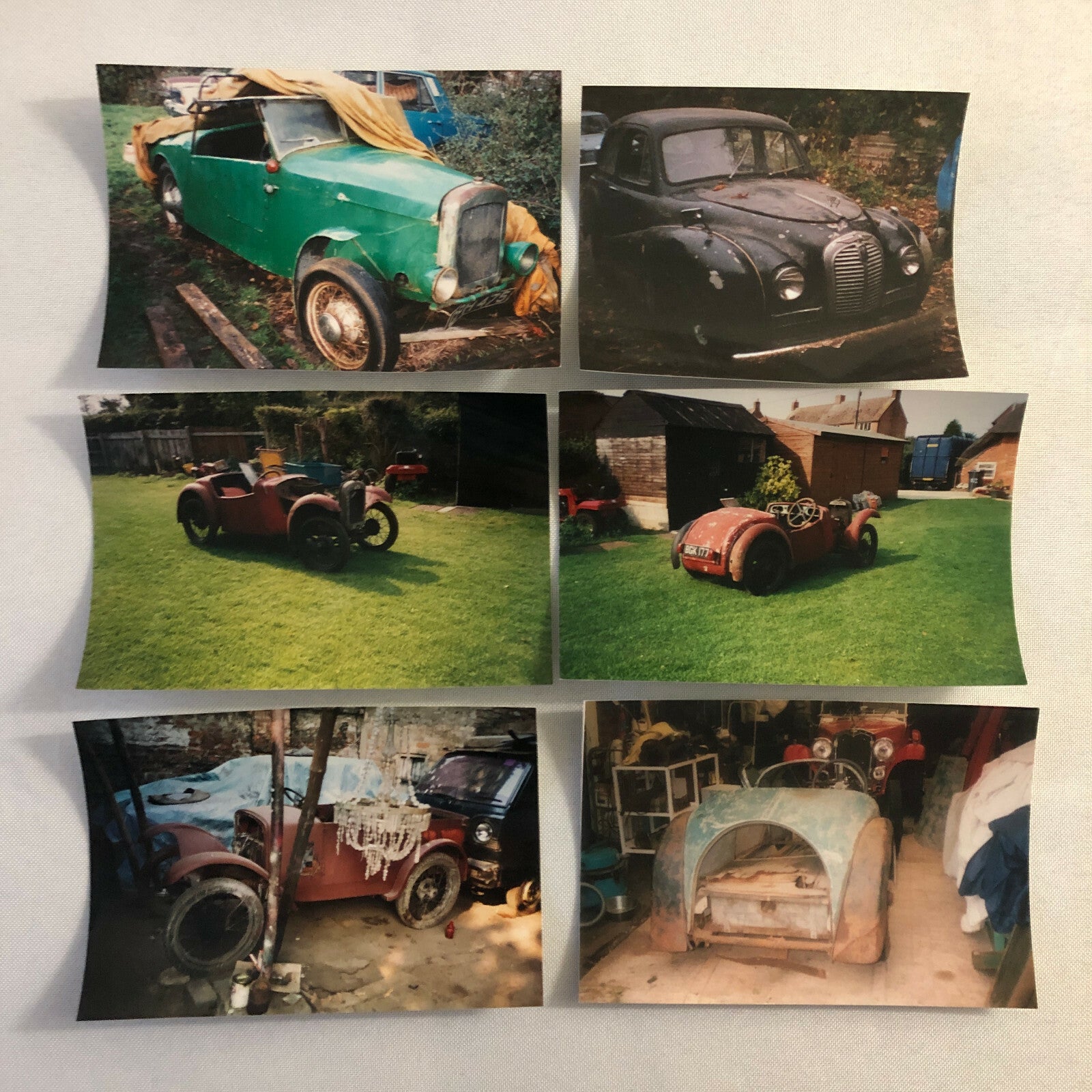 Vintage Austin Barn Find Junk Yard Car Truck Part Photo Photograph Lot of 30