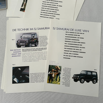 1993 Suzuki Press Kit Brochure German Suzuki Swift Samurai Vitara Super Carry
