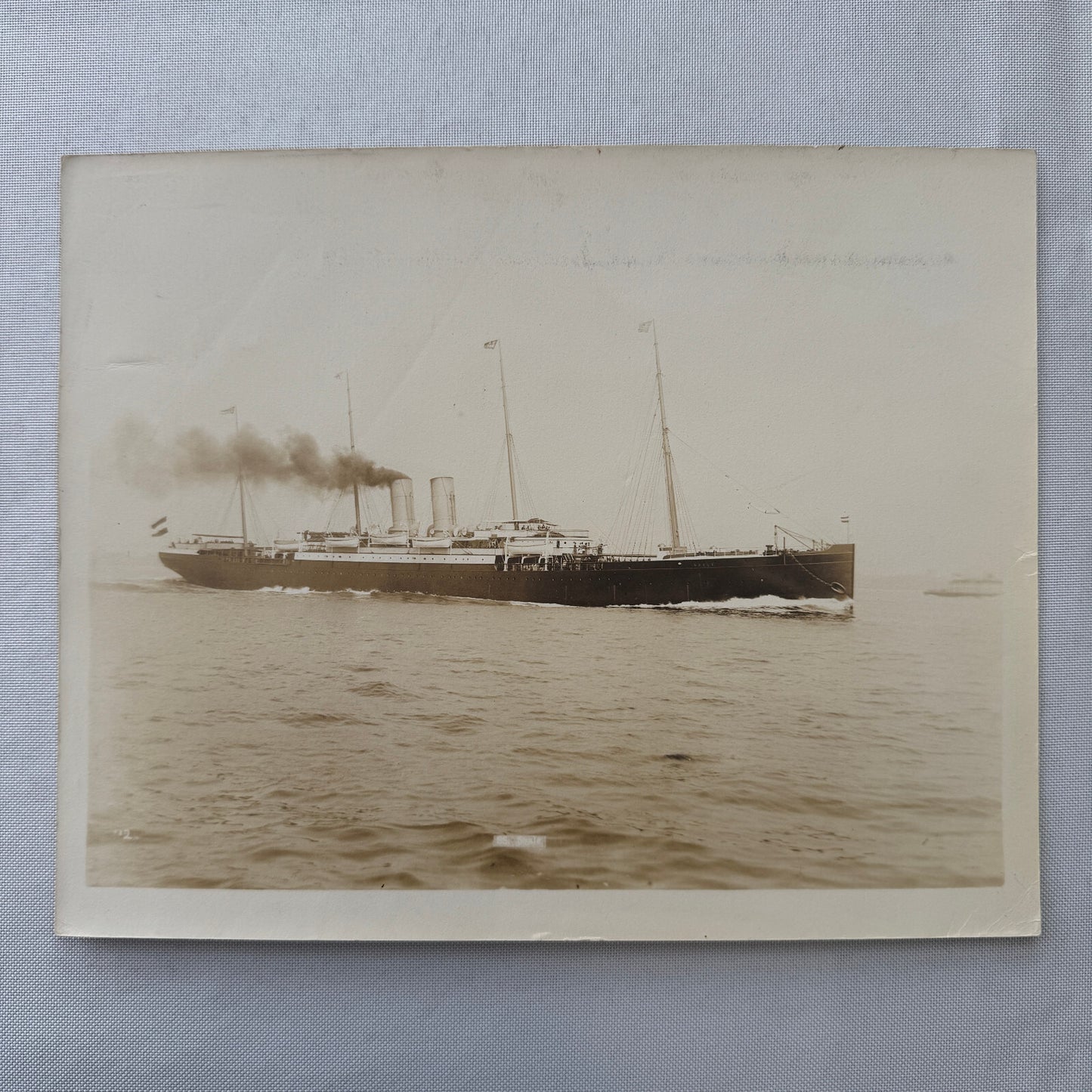 Vintage Ship Boat Photo Photograph Print Unidentified