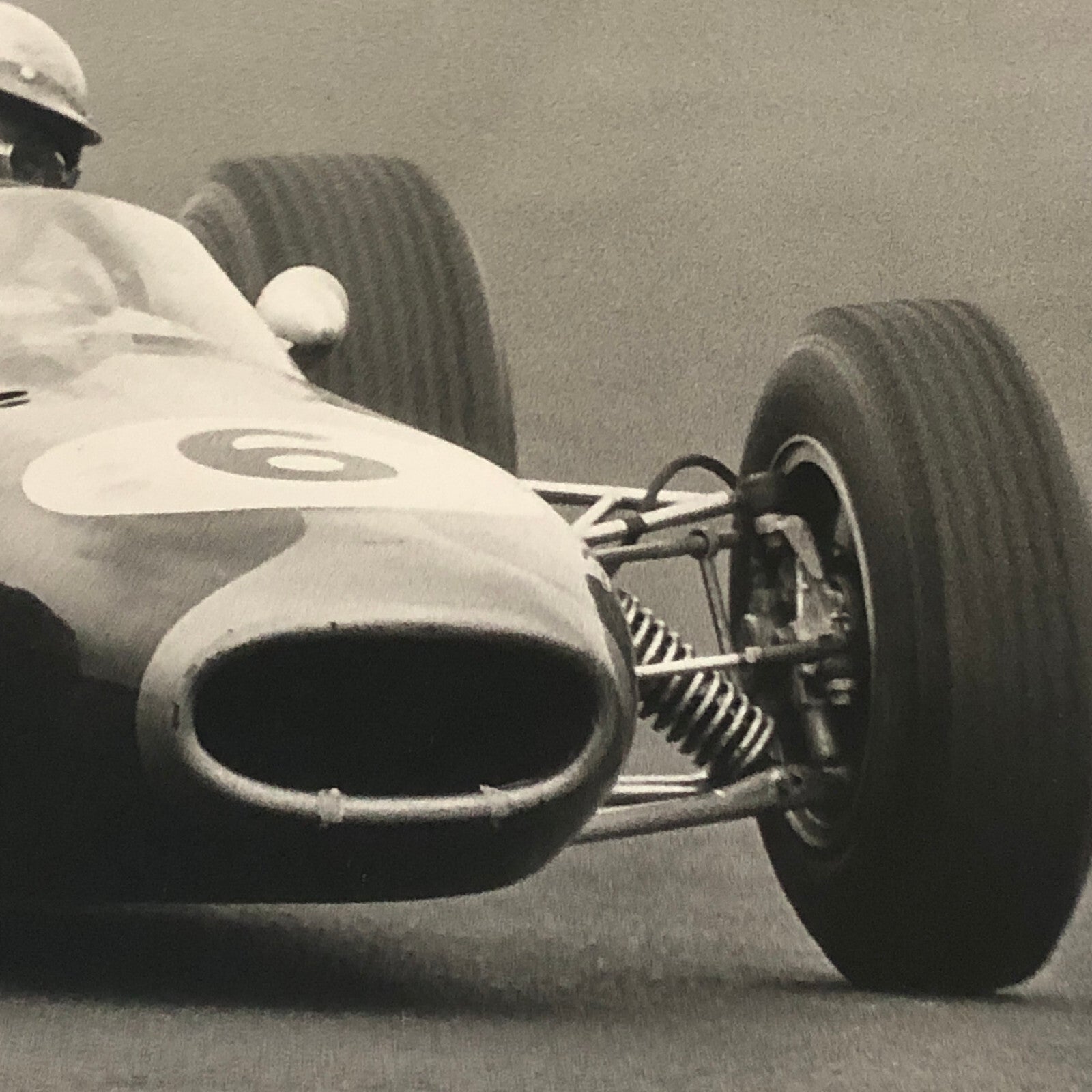 Vintage Racing Photo Photograph Jack Brabham 1964 German Grand Prix