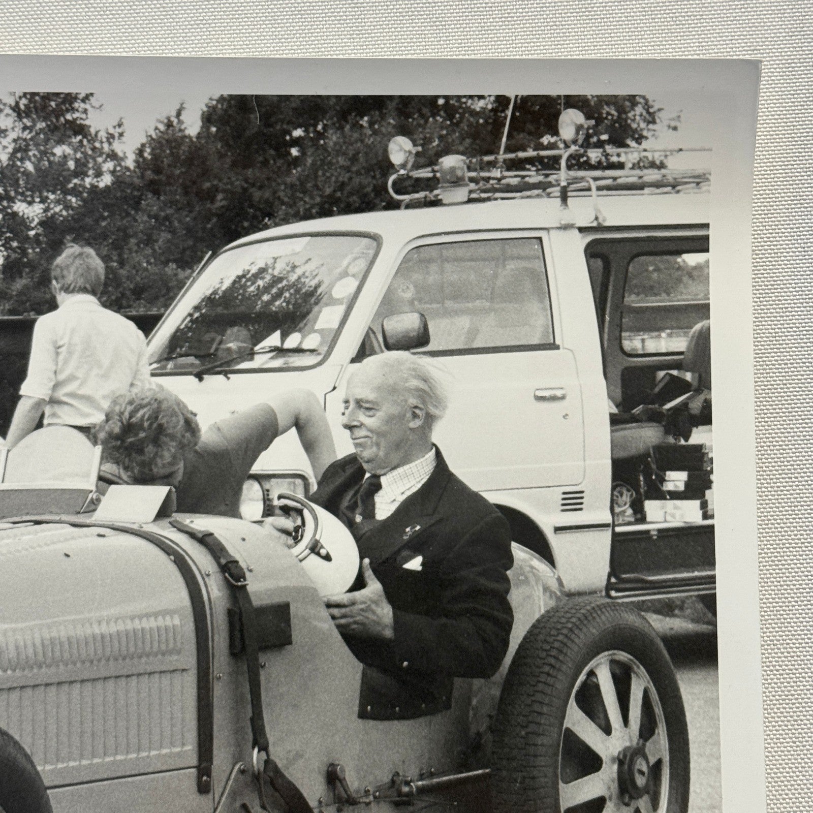 Vintage Bugatti Racing Car Photo Photograph Historic Event Modern Print