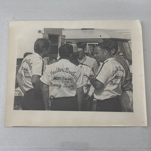 Smothers Brothers Racing Team Photo Photograph Print Vintage