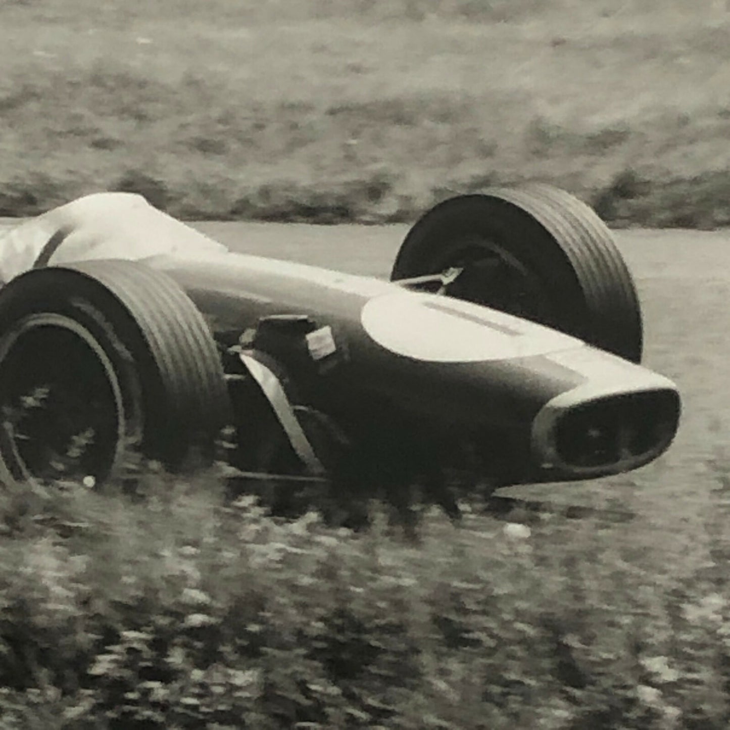 Vintage Racing Photo Photograph 1967 German Grand Prix Jack Brabham 