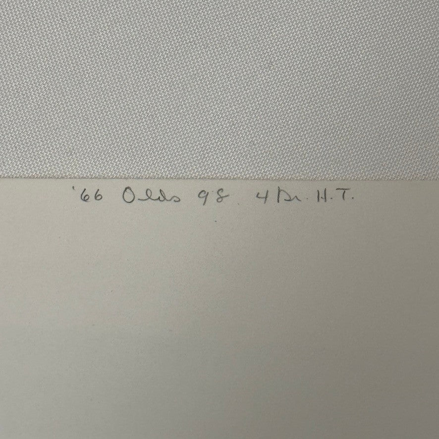 Vintage 1966 Oldsmobile 98 4 Door Hardtop Car Automobile Photo Photograph Print