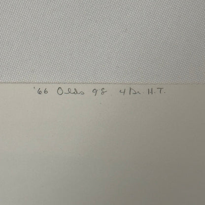 Vintage 1966 Oldsmobile 98 4 Door Hardtop Car Automobile Photo Photograph Print